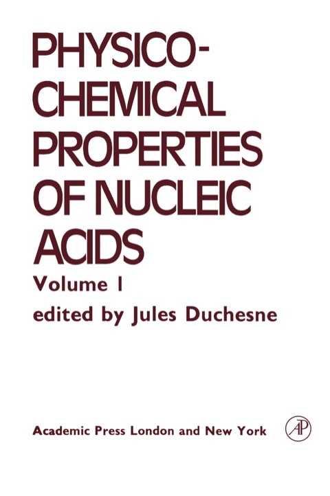 Cover image for book Electrical, Optical and Magnetic Properties of Nucleic acid and Components