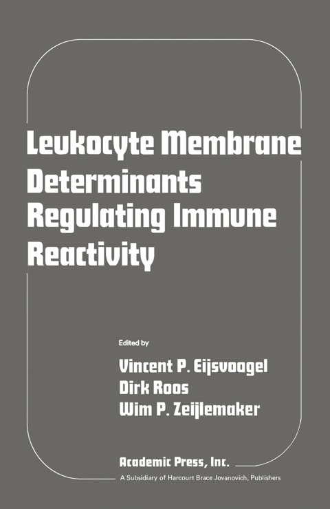 Cover image for book Leukocyte membrane determinants regulating immune reactivity