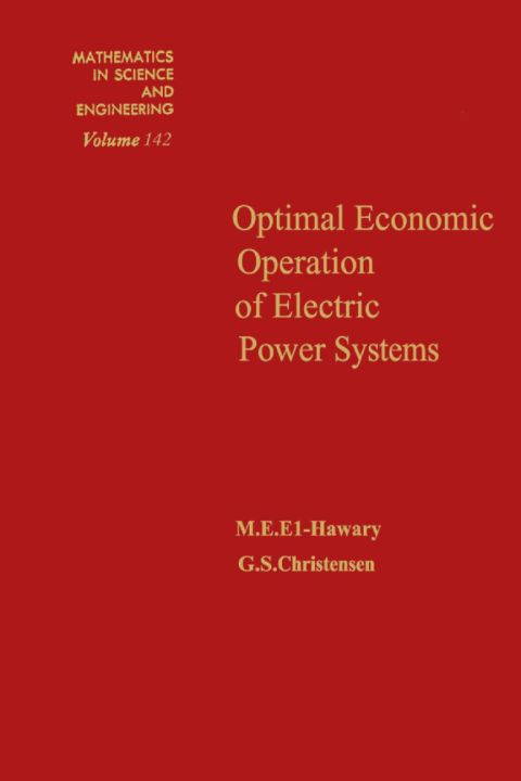 Cover image for book Optimal economic operation of electric power systems