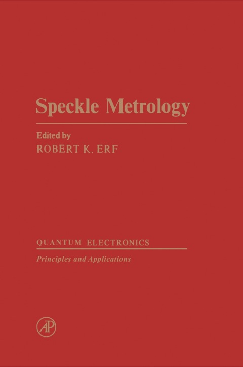 Cover image for book Speckle Metrology