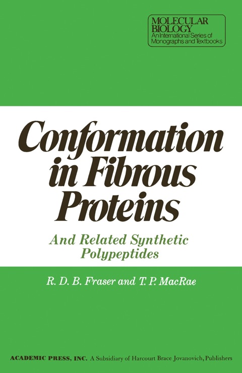 Cover image for book Conformation in Fibrous Proteins and Related synthetic Polypeptides