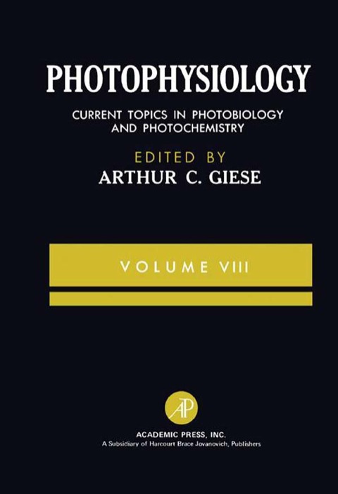 Cover image for book Photophysiology: Current Topics in Photobiology and Photochemistry