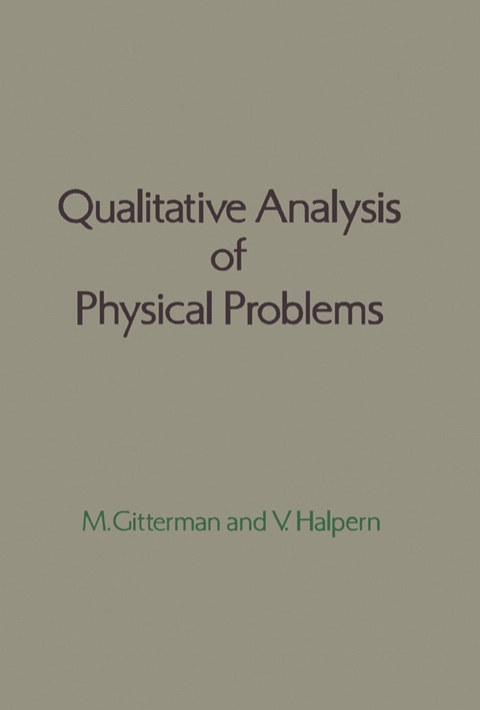 Cover image for book Qualitative Analysis of Physical Problems
