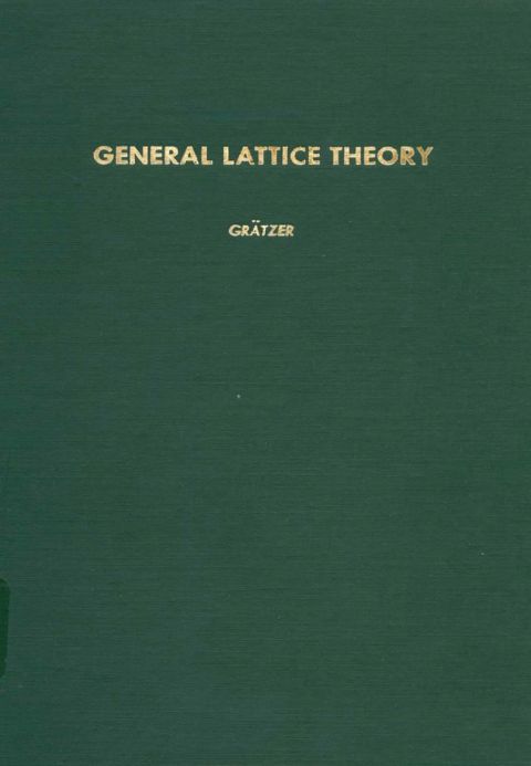 Cover image for book General lattice theory