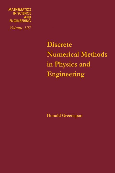 Cover image for book Discrete numerical methods in physics and engineering