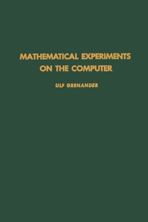 Cover image for book Mathematical experiments on the computer