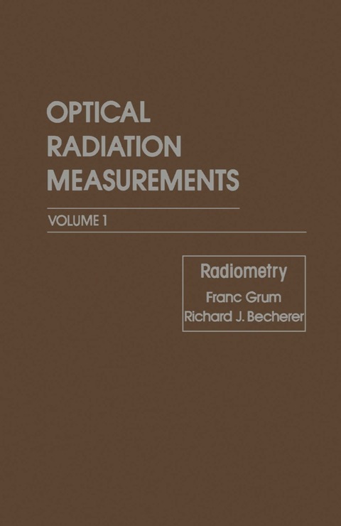 Cover image for book Radiometry