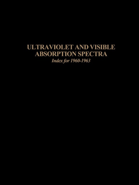 Cover image for book Ultraviolet and Visible Absorption Spectra 2e