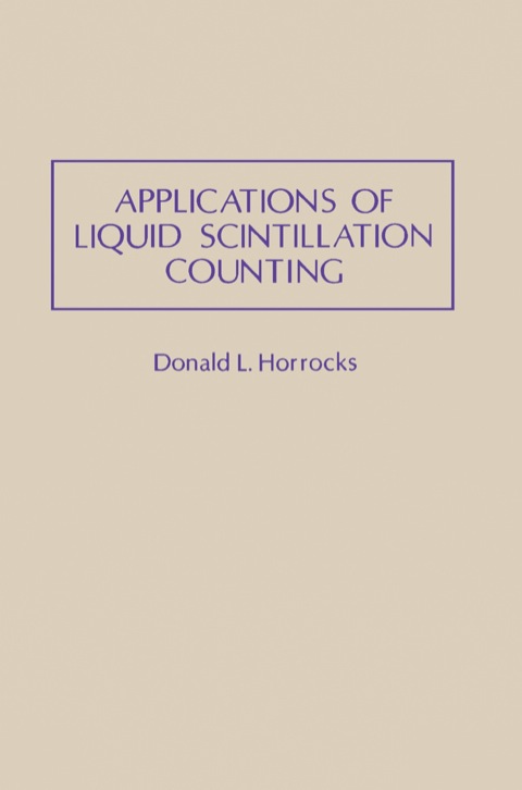 Cover image for book Applications of Liquid Scintillation Counting