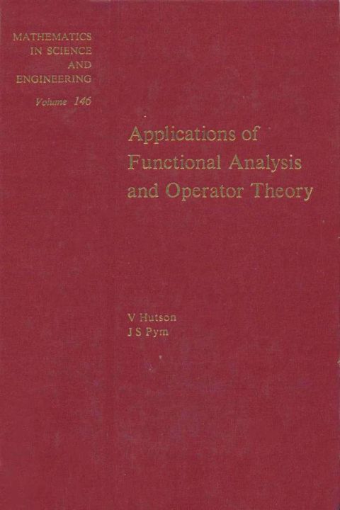 Cover image for book Applications of functional analysis and operator theory