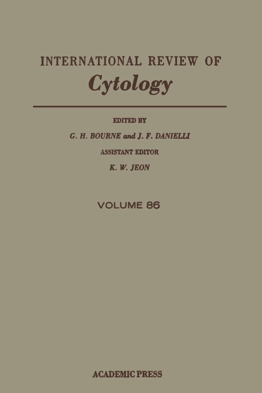 Page Fidelity INTERNATIONAL REVIEW OF CYTOLOGY V86; $87.54