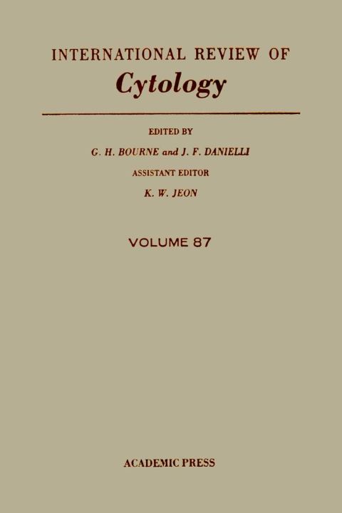 Cover image for book INTERNATIONAL REVIEW OF CYTOLOGY V87