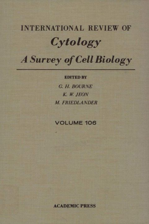 Cover image for book INTERNATIONAL REVIEW OF CYTOLOGY V106