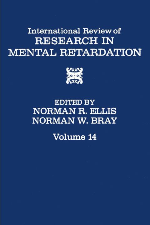 Cover image for book INT'L REV OF RESRC IN MENTL RETARDTN V14