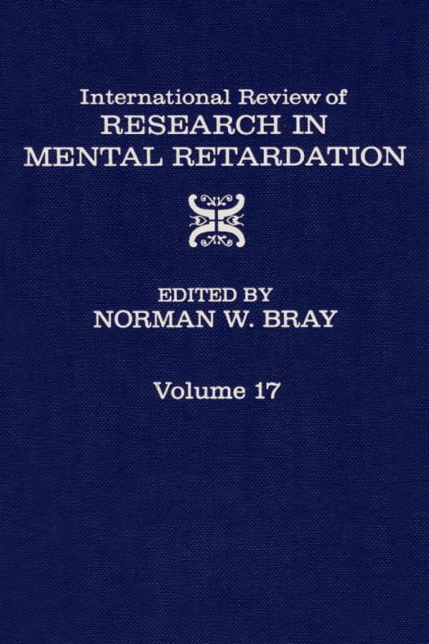 Cover image for book INT'L REV OF RESRC IN MENTL RETARDTN V17
