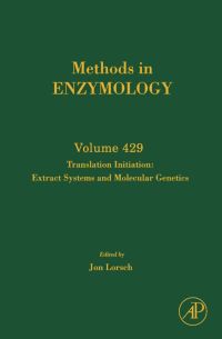 Cover image: Translation Initiation:  Extract Systems and Molecular Genetics: Extract Systems and Molecular Genetics 9780123741912