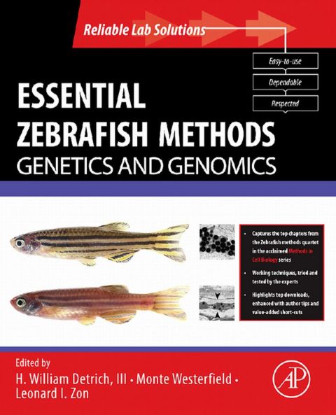 Cover image for book Essential Zebrafish Methods: Genetics and Genomics: Genetics and Genomics