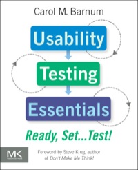 Cover image: Usability Testing Essentials 9780123750921
