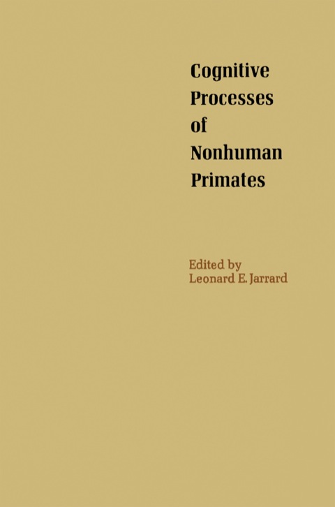 Cover image for book Cognitive Processes of nonhuman Primates