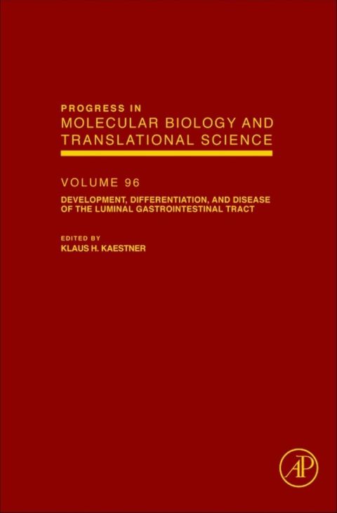 Cover image for book Development, Differentiation, and Disease of the Luminal Gastrointestinal Tract