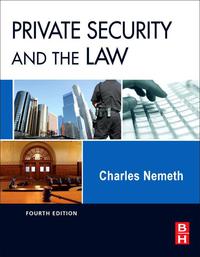 صورة الغلاف: Private Security and the Law 4th edition 9780123869227