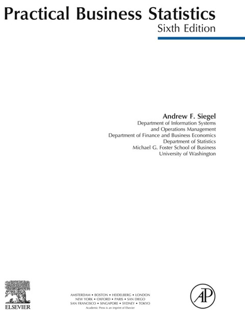 Cover image for book Practical Business Statistics, Student Solutions Manual (e-only)