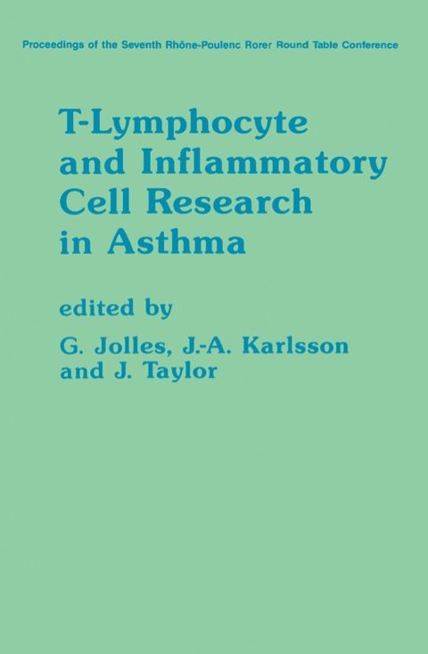 Cover image for book T-Lymphocyte and Inflammatory Cell Research in Asthma