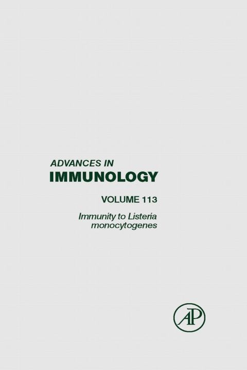 Cover image for book Immunity to Listeria Monocytogenes