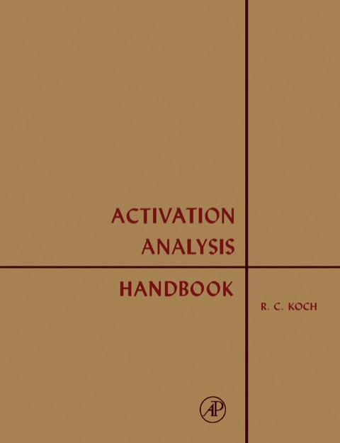 Cover image for book Activation Analysis Handbook