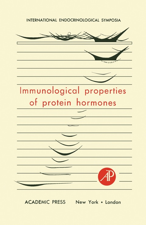 Cover image for book Immunological Properties of Protein Hormones