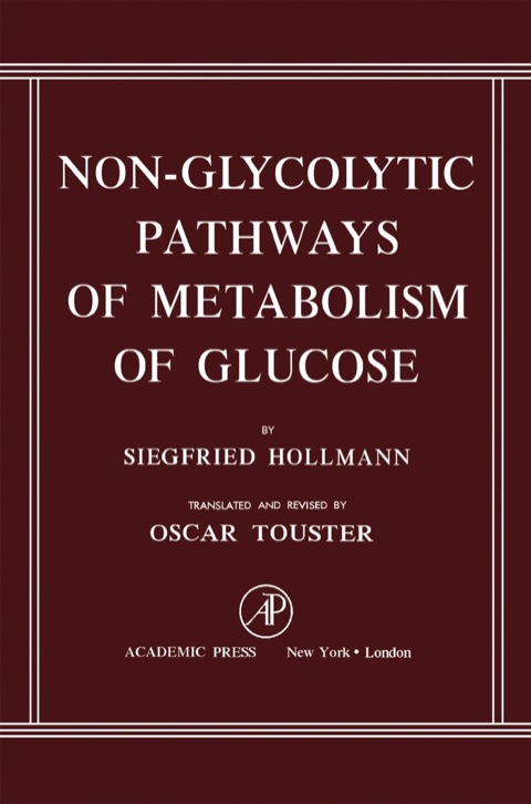 Cover image for book Non-Glycolytic Pathways of Metabolism of Glucose