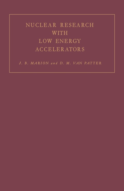 Cover image for book Nuclear Research With Low Energy Accelerators