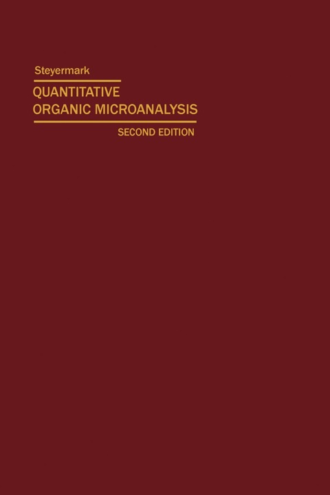 Cover image for book Quantitative Organic Microanalysis