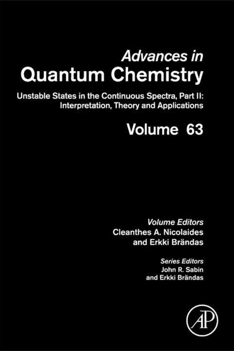 Cover image for book Unstable States in the Continuous Spectra (II: Interpretation, Theory and Applications)