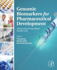 Cover image: Genomic Biomarkers for Pharmaceutical Development: Advancing Personalized Health Care 9780123973368