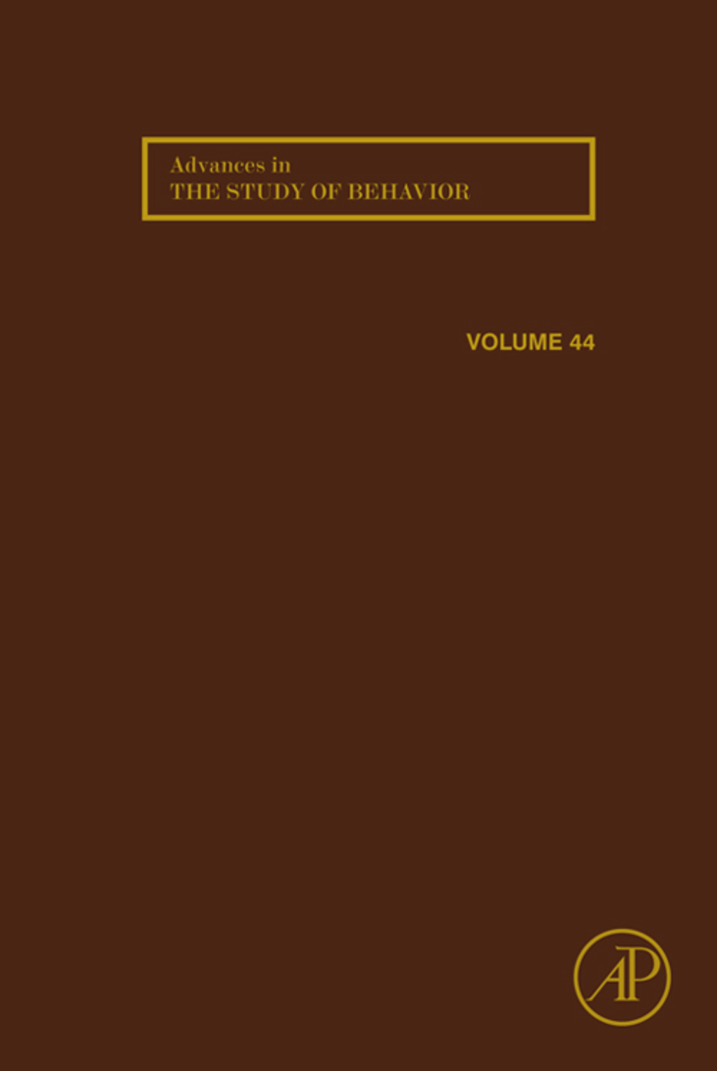 Reflowable Advances in the Study of Behavior; $186.25
