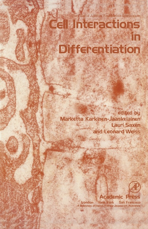 Cover image for book Cell Interactions in differentiation