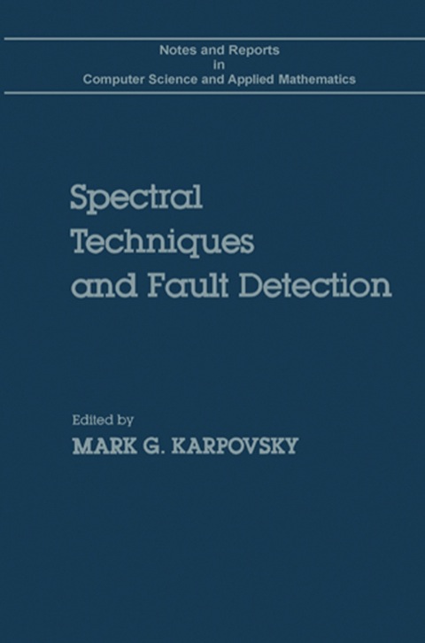 Cover image for book Spectral techniques and fault detection