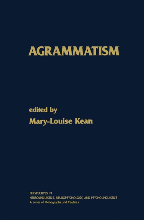 Cover image for book Agrammatism