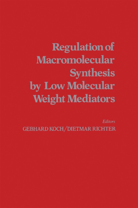 Cover image for book Regulation of Macromolecular Synthesis By Low Molecular Weight Mediators