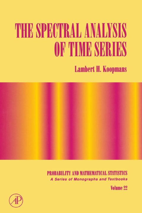 Cover image for book The Spectral Analysis of Time Series