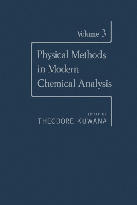 Cover image for book Physical Methods in Modern Chemical Analysis V3