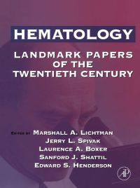 Cover image: Hematology: Landmark Papers of the Twentieth Century 9780124485105