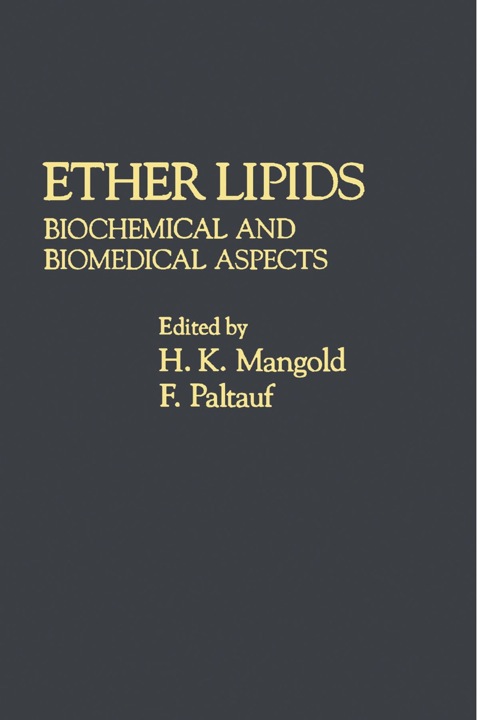 Cover image for book Ether lipids: Biochemical and Biomedical Aspects
