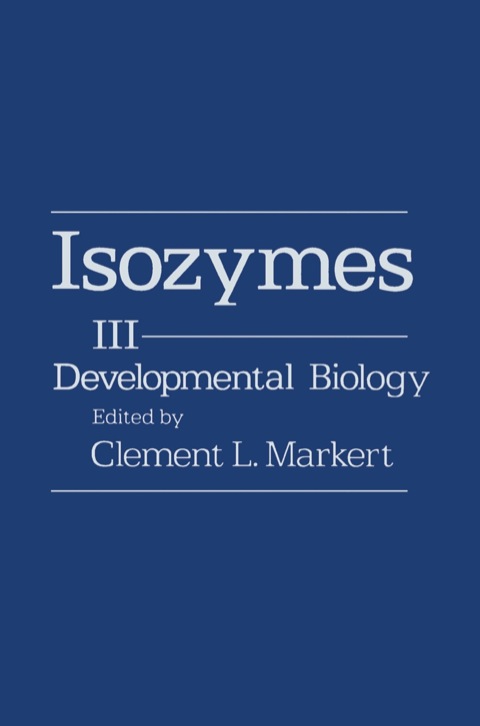 Cover image for book Isozymes V3: Developmental Biology