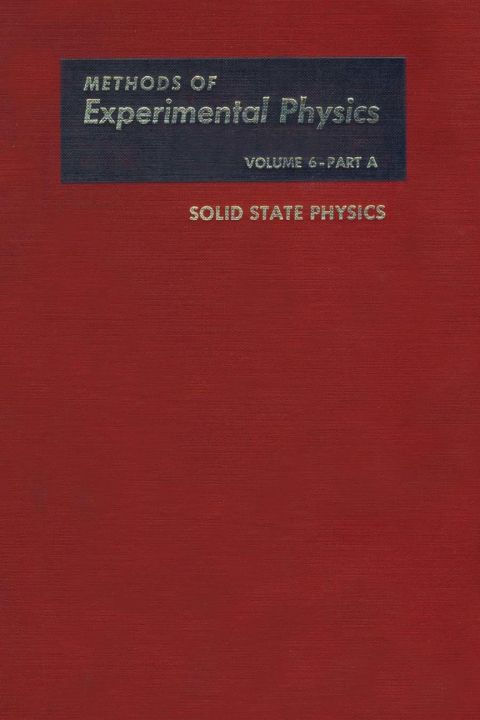 Cover image for book Solid State Physics. Part A