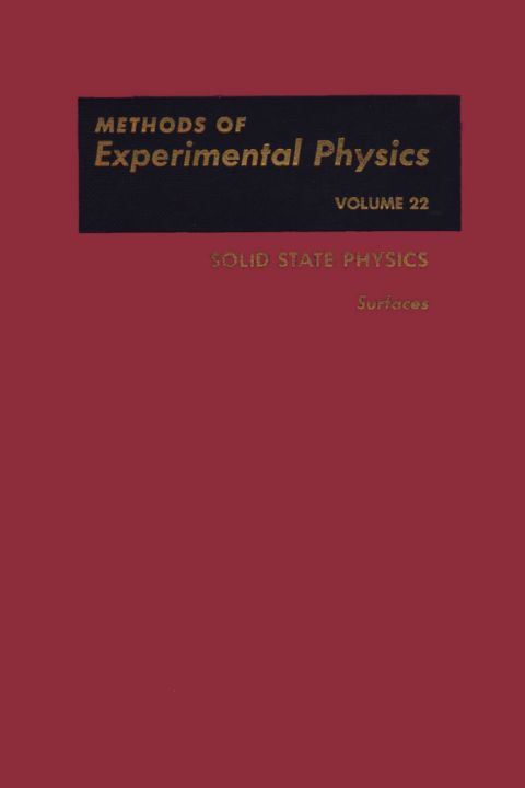 Cover image for book Solid State Physics: Surfaces