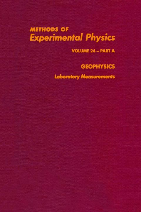 Cover image for book Geophysics Laboratory Measurements