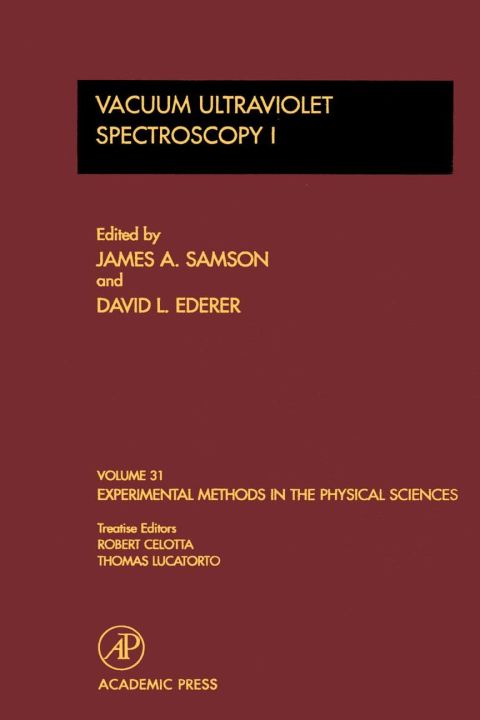 Cover image for book Vacuum Ultraviolet Spectroscopy I