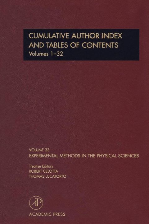 Cover image for book Cumulative Author Index and Tables of Contents Volumes1-32: Author Cumulative Index